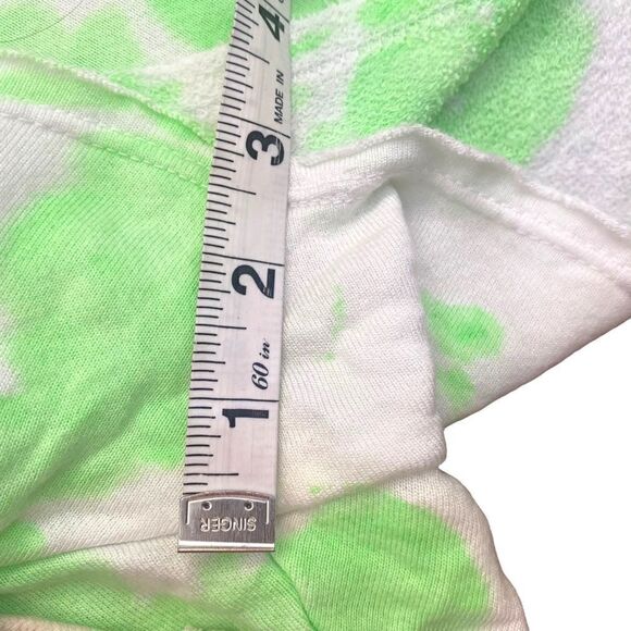 SUNDRY Green Tie Dye Drawstring Terry Sweat Shorts, Size 1 (Small) New - Picture 8 of 8